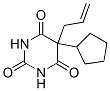 5-Cyclopentyl-5-(2-propenyl)barbituric acid Structure