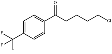 5-CHLORO-1-OXO-1-(4-TRIFLUOROMETHYLPHENYL)PENTANE Structure