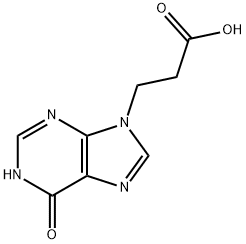 7N-[1-(2-カルボキシ)エチル]アロプリノール 化学構造式