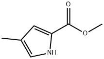 4-メチル-1H-ピロール-2-カルボン酸メチル 化学構造式