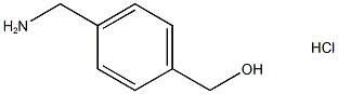 (4-アミノメチル)ベンジルアルコール塩酸塩 化学構造式