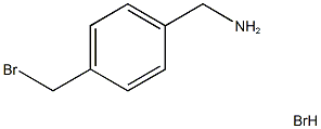 [4-(ブロモメチル)ベンジル]アミン臭化水素酸塩 化学構造式