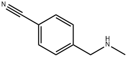 4-(Methylaminomethyl)benzonitrile 化学構造式
