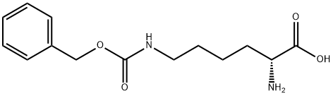 Nε-カルボベンゾキシ-D-リジン 化学構造式