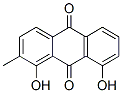 1,8-ジヒドロキシ-2-メチルアントラセン-9,10-ジオン 化学構造式