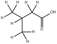 异戊酸-D9, 344298-81-3, 结构式
