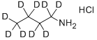N‐ブチル‐D9‐アミン塩酸塩 化学構造式