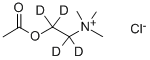 塩化アセチルコリン-1,1,2,2-D4 化学構造式