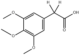 3,4,5-TRIMETHOXYPHENYLACETIC-2,2-D2 ACID, 344299-45-2, 结构式