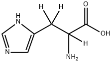 DL-ヒスチジン-Α,Β,Β-D3 化学構造式