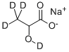 DL‐乳酸‐2,3,3,3‐D4ナトリウム 化学構造式