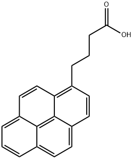 1-芘丁酸,3443-45-6,结构式