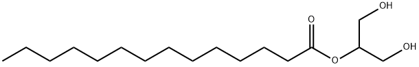 Tetradecanoic acid, 2-hydroxy-1-(hydroxymethyl)ethyl ester, 3443-83-2, 结构式