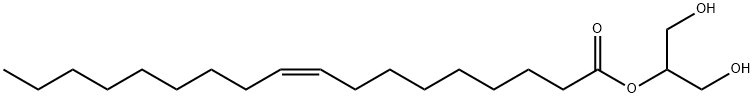 2-十八烯酸单甘油酯, 3443-84-3, 结构式