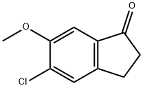 5-クロロ-6-メトキシ-1-インダノン 化学構造式