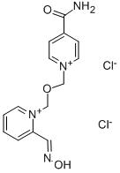 1-[[[4-(アミノカルボニル)ピリジニオ]メトキシ]メチル]-2-[(ヒドロキシイミノ)メチル]ピリジニウム·ジクロリド 化学構造式
