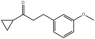 CYCLOPROPYL 2-(3-METHOXYPHENYL)ETHYL KETONE Struktur