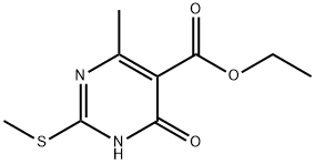 2-(甲硫基)-4-甲基-6-氧代-1,6-二氢嘧啶-5-甲酸乙酯, 344361-90-6, 结构式