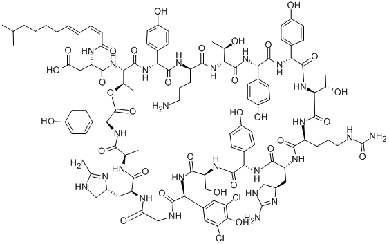 恩拉霉素A, 34438-27-2, 结构式
