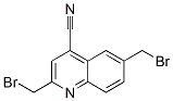 4-Quinolinecarbonitrile,  2,6-bis(bromomethyl)- Structure