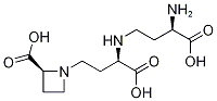 1-Azetidinebutanoic acid, alpha-((3-amino-3-carboxypropyl)amino)-2-car boxy-, (2S-(1(alphaR*(R*)),2R*))- Structure