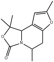 3H-Furo[3,2-c]oxazolo[3,4-a]pyridin-3-one,  1,5,6,9b-tetrahydro-1,1,5,8-tetramethyl- 结构式