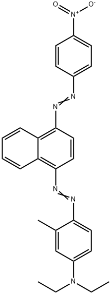 N,N-diethyl-4-[[4-[(p-nitrophenyl)azo]-1-naphthyl]azo]-m-toluidine Struktur