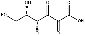 (4R,5S)-4,5,6-トリヒドロキシ-2,3-ジオキソヘキサン酸 化学構造式
