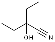 2-ethyl-2-hydroxybutyronitrile Structure