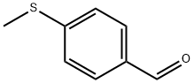 4-(甲基巯基)苯甲醛,3446-89-7,结构式
