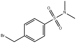 4-溴甲基-N,N-二甲基苯磺酰胺 结构式