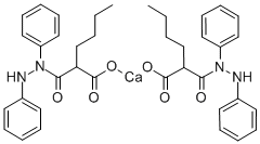 calcium bis[2-butyl-3-(1,2-diphenylhydrazino)-3-oxopropionate] Structure