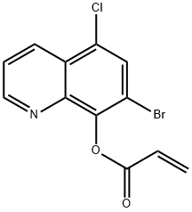 アクリル酸7-ブロモ-5-クロロ-8-キノリル 化学構造式