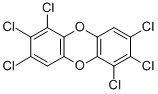 Dibenzo(b,e)(1,4)dioxin, hexachloro Struktur