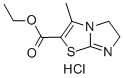 3-甲基-5,6-二氢咪唑[2,1-B][1,3]噻唑-2-羧酸盐酸盐, 34467-12-4, 结构式