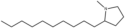 2-Decyl-1-methylpyrrolidine Structure