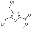 5-BROMOMETHYL-4-CHLOROMETHYL-FURAN-2-CARBOXYLIC ACID METHYL ESTER Structure