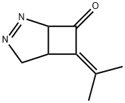 2,3-Diazabicyclo[3.2.0]hept-2-en-7-one,  6-(1-methylethylidene)- 结构式