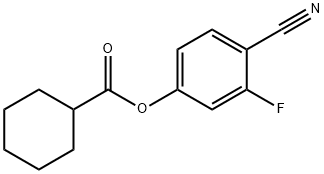 Cyclohexanecarboxylic acid, 4-cyano-3-fluorophenyl ester Structure
