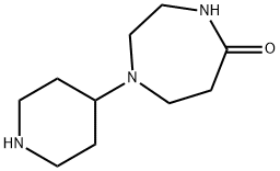 4-[1-(5-氧代-1,4-二氮杂环庚烷基)]哌啶,344779-09-5,结构式