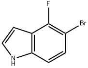 1H-Indole, 5-broMo-4-fluoro- Struktur