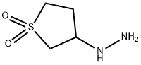 3-ヒドラジノテトラヒドロチオフェン1,1-ジオキシド 化学構造式