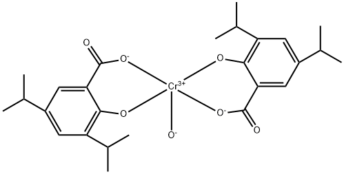 bis(3,5-diisopropylsalicylato-O1,O2)hydroxychromium Structure