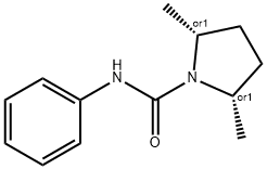 2α,5α-ジメチルピロリジン-1-カルボアニリド 化学構造式