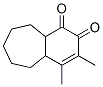 1H-Benzocycloheptene-1,2(4aH)-dione, 5,6,7,8,9,9a-hexahydro-3,4-dimethyl- (9CI) Structure