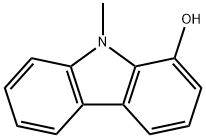9-メチル-9H-カルバゾール-1-オール 化学構造式