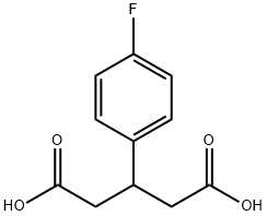3-(4-氟苯基)戊二酸, 3449-63-6, 结构式
