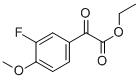 2-(3-氟-4-甲氧基苯基)-2-氧代乙酸乙酯,345-72-2,结构式