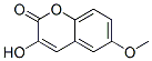 3-Hydroxy-6-methoxy-2H-1-benzopyran-2-one Struktur
