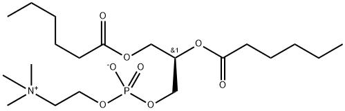1,2-DIHEXANOYL-SN-GLYCERO-3-PHOSPHOCHOLINE Struktur